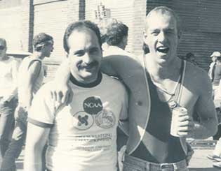 Gino with Carl Martin at Folsom Street Fair
