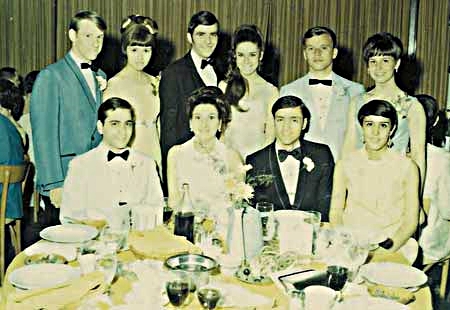 Gene at a senior prom, 1968